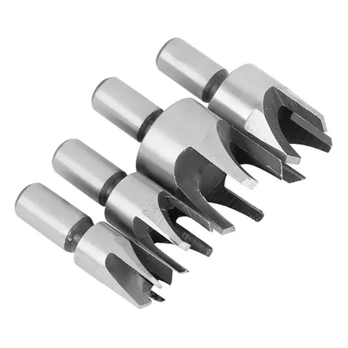 ESHOPANGIE - Set 4 Brocas Cortadoras De Tapón O Tarugo Para Madera