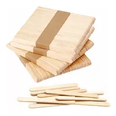 GENERICO - Pack 50 Pcs Palitos De Helado Palitos Didácticos Naturales
