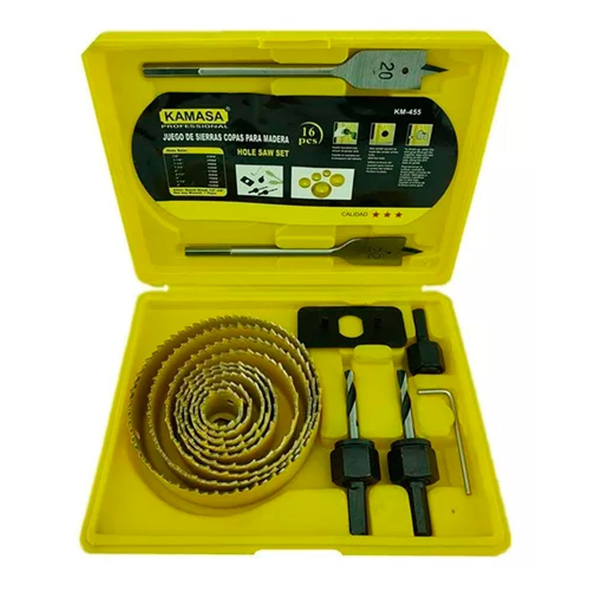 KAMASA - Juego De Hoja De Sierra Copas 16 Piezas Kamasa