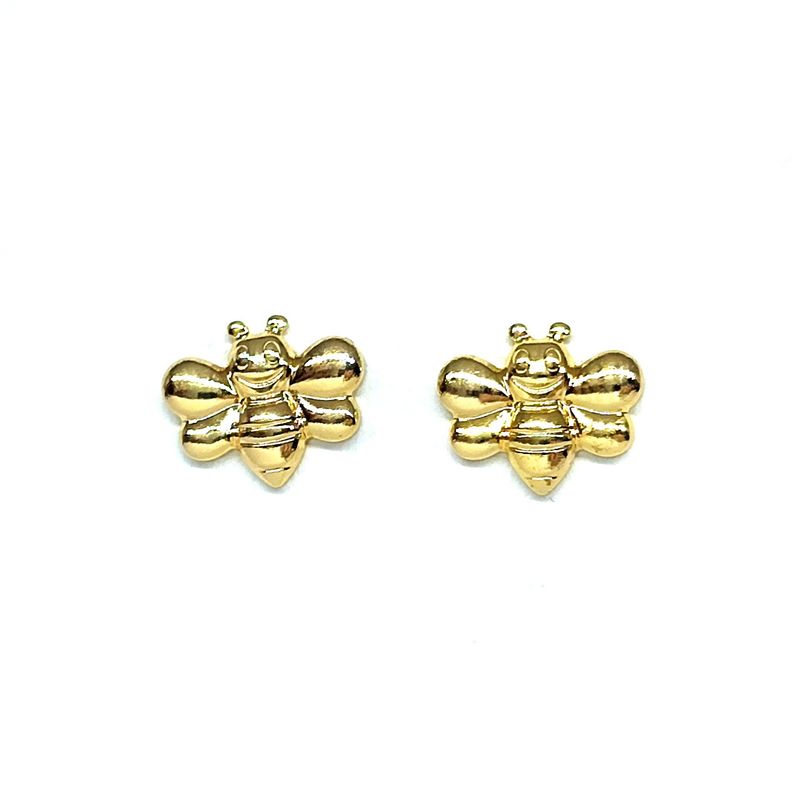 ANDREA COGGIOLA JOYAS - Aros Abeja Mini Enchapado Oro 18K