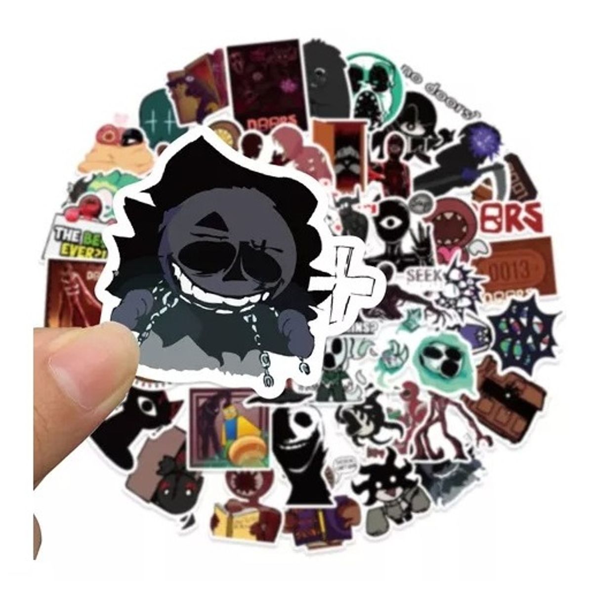 GARSIL - 50 Stickers De Roblox Doors - Etiquetas Autoadhesivas