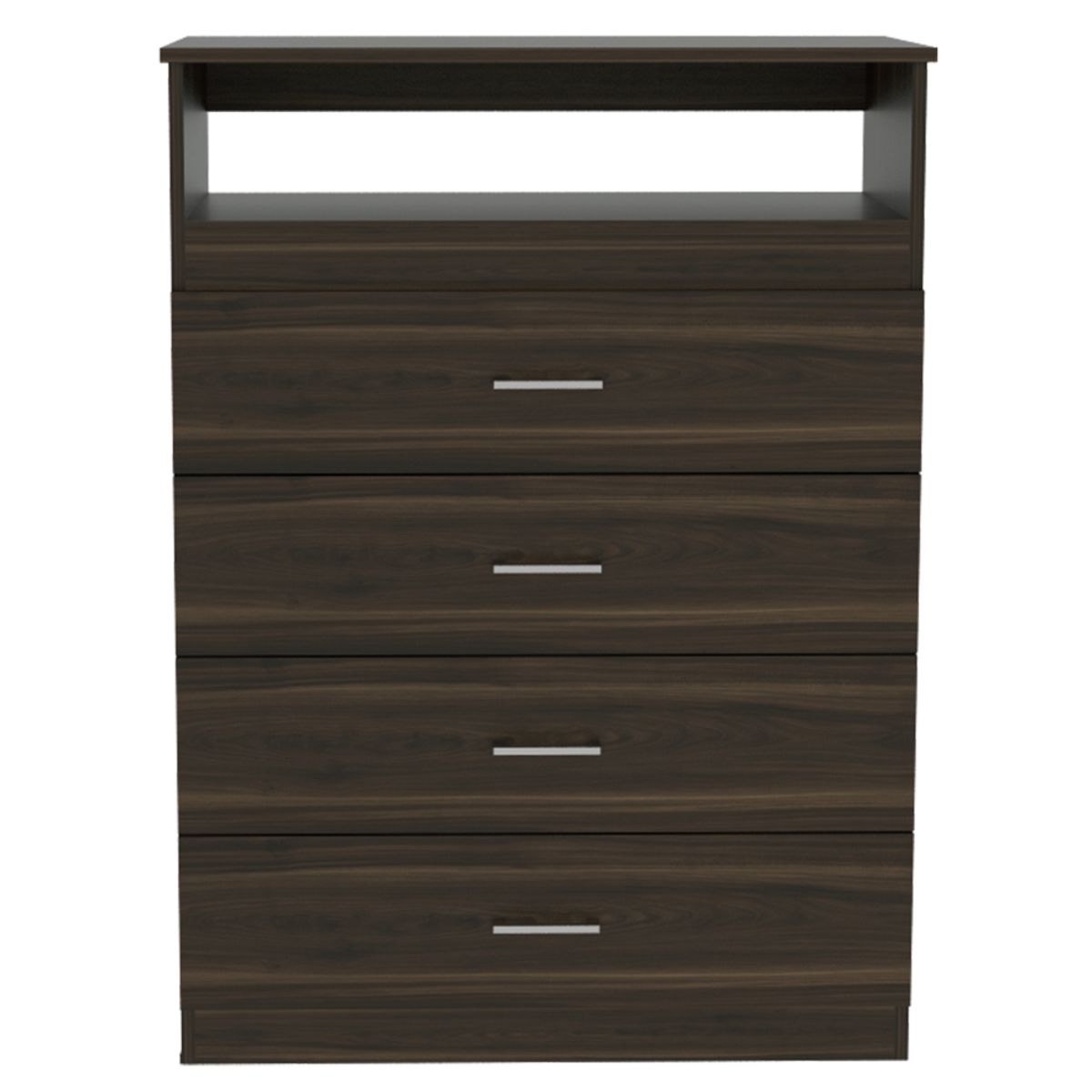 FMFURNITURE - Comoda TV 80" 4 Cajones - Café Oscuro 109.8x80x37.55 cm…