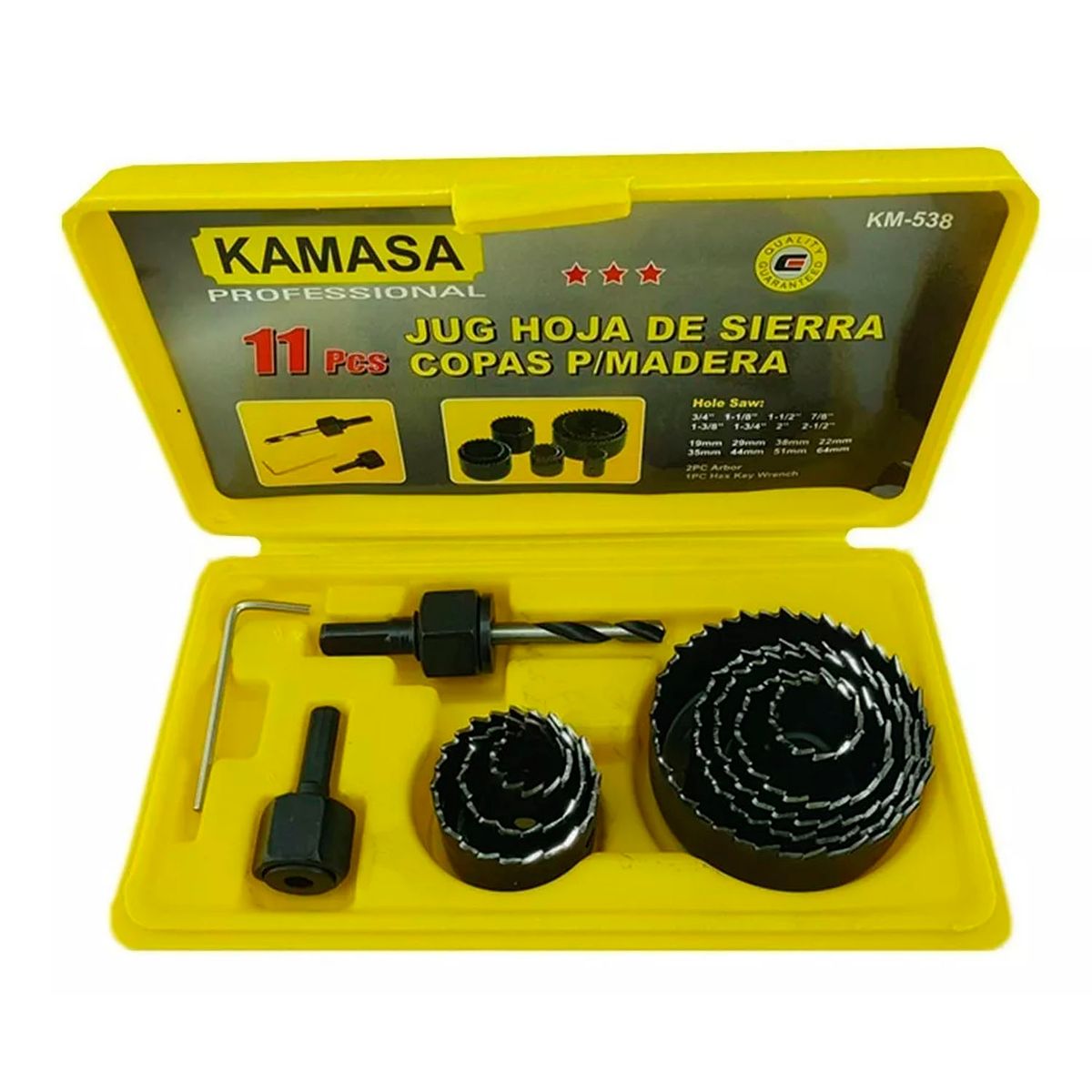 KAMASA - Juego De Hoja De Sierra Copas 11 Piezas Kamasa