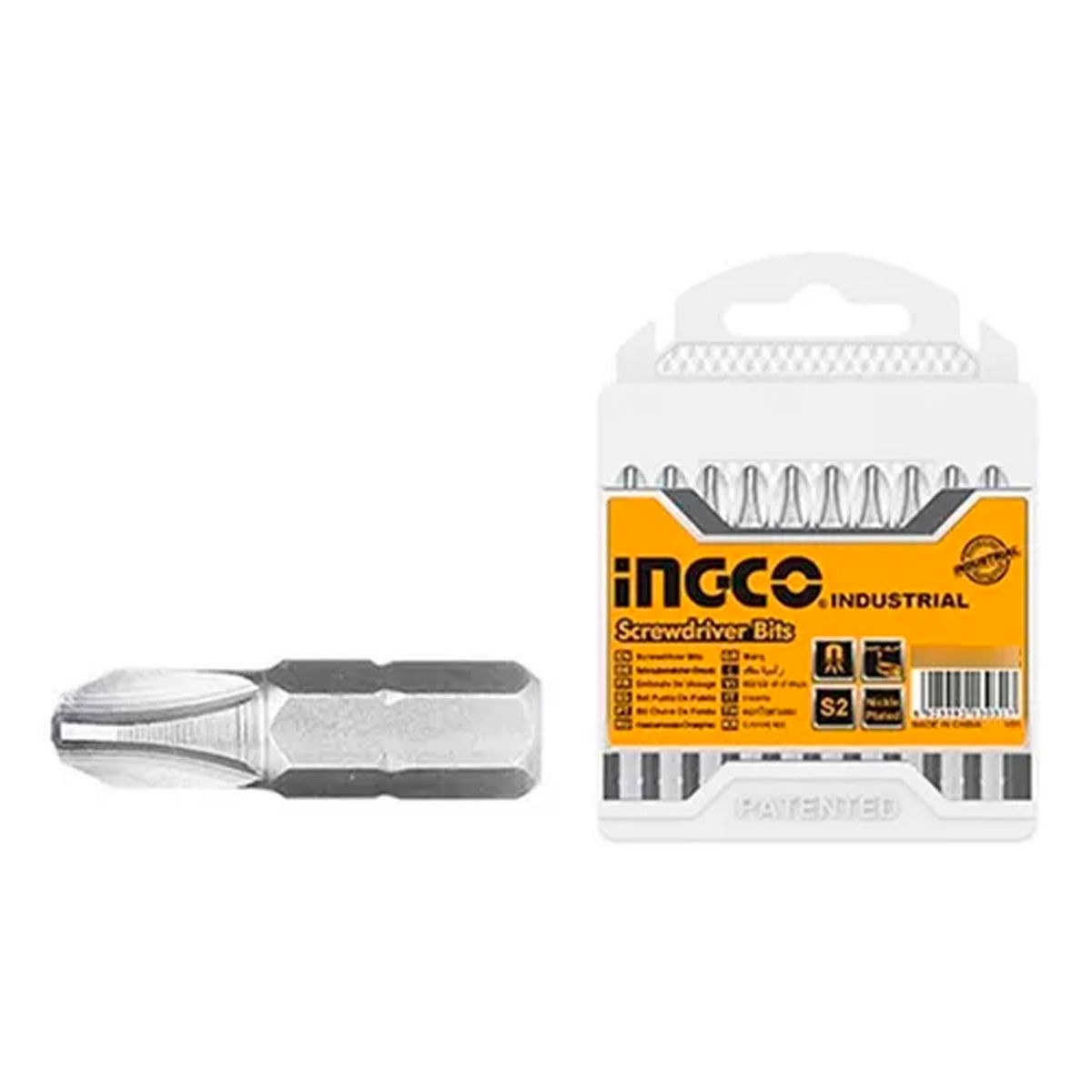 INGCO - Juego Puntas Phillips Hexagonal S2 Ph2 20pc Magnetico Ingco