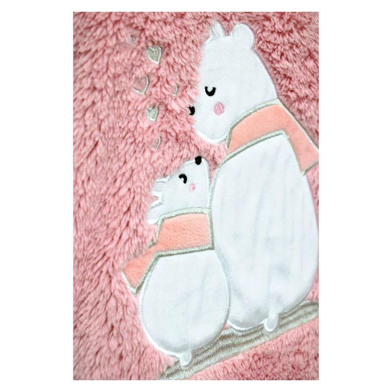 MEDIA LUNA - Pijama Mujer Polar Sherpa Diseño Osa Polar y cría