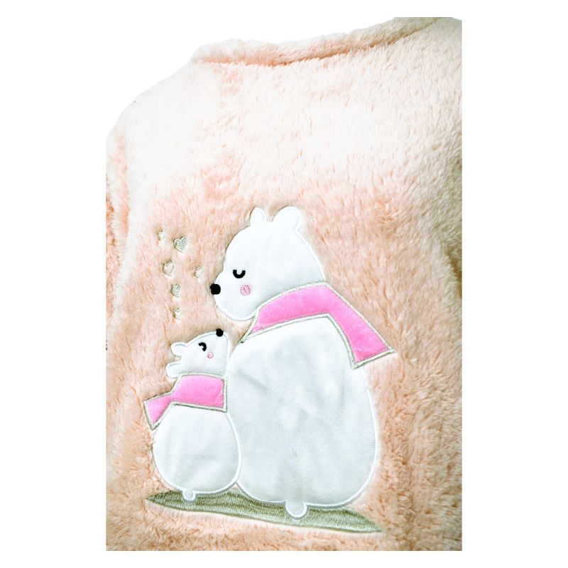 MEDIA LUNA - Pijama Mujer Polar Sherpa Diseño Osa Polar y cría