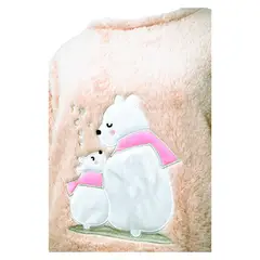 MEDIA LUNA - Pijama Mujer Polar Sherpa Diseño Osa Polar y cría