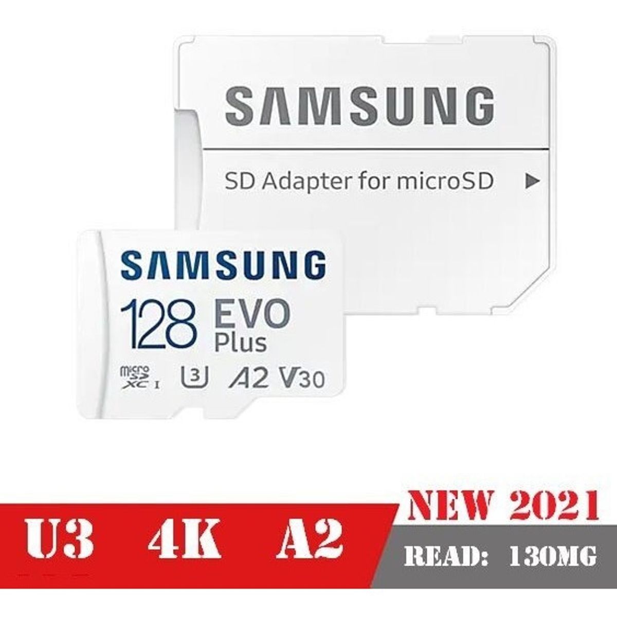 SAMSUNG - Tarjeta Micro Sd Samsung Evo Plus 128Gb 4k U3 Nuevo Modelo