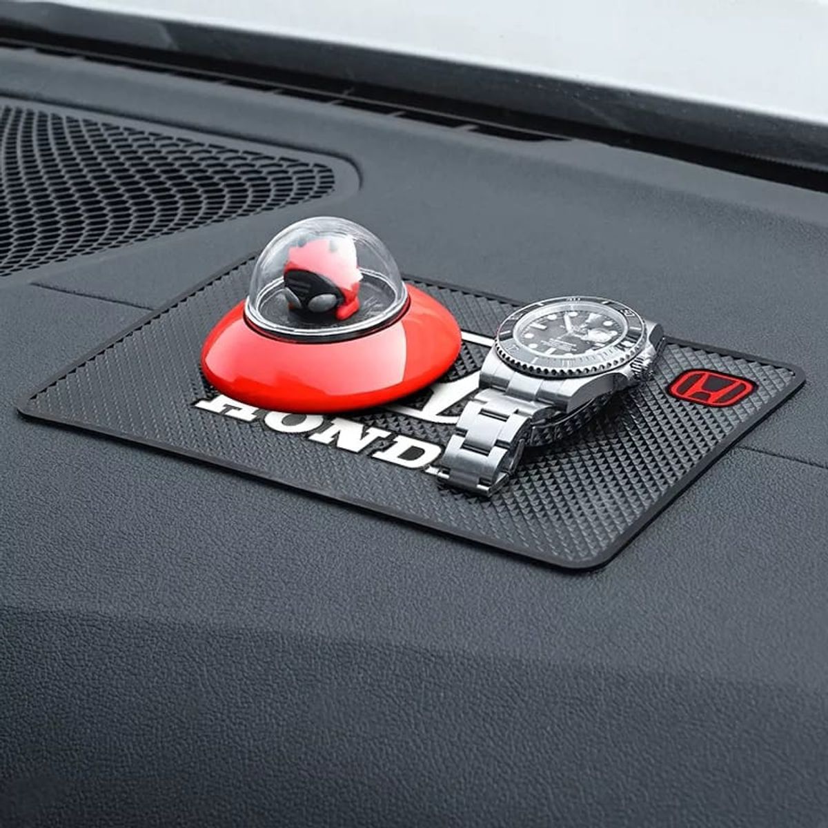 GENERICO - Alfombrilla antideslizante Goma honda tablero20cmx13cm