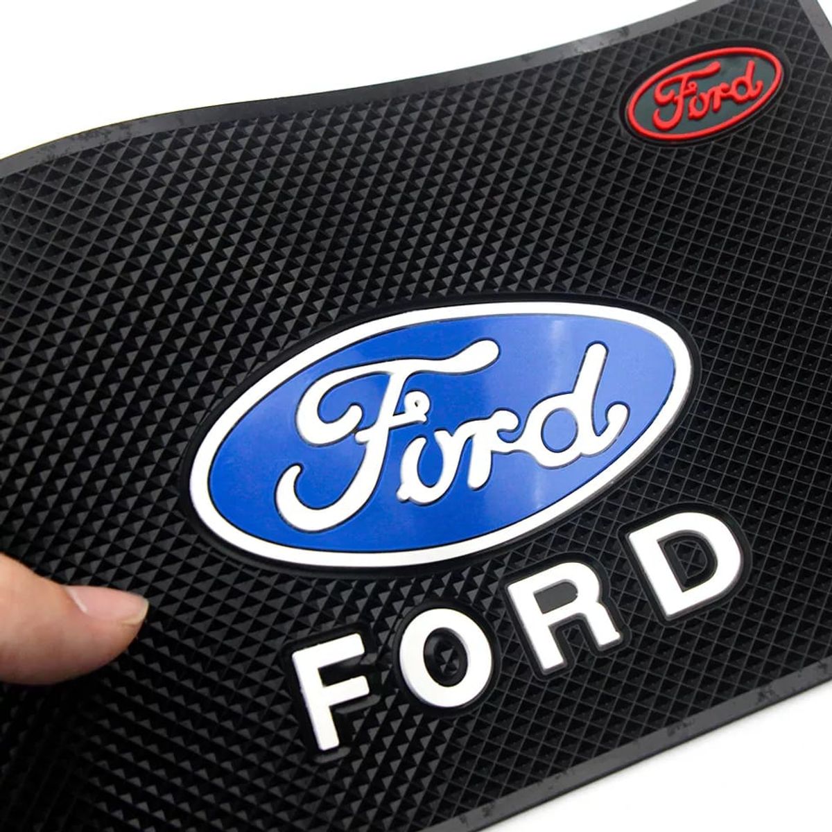 GENERICO - Alfombrilla antideslizante Goma ford tablero20cmx13cm