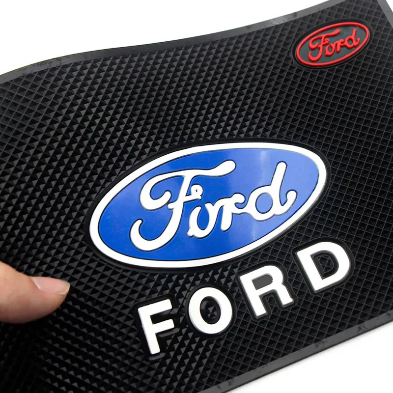 GENERICO - Alfombrilla antideslizante Goma ford tablero20cmx13cm