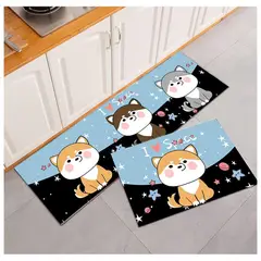 GENERICO - Set Alfombras Cocina Decoración 3 Gatitos Kawaii Antides. 3 Gatitos