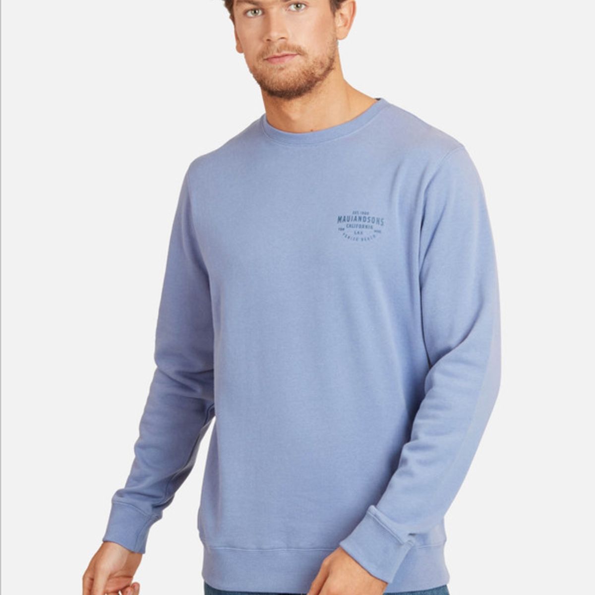 MAUI AND SONS - Poleron Venice Beach Hombre Morado