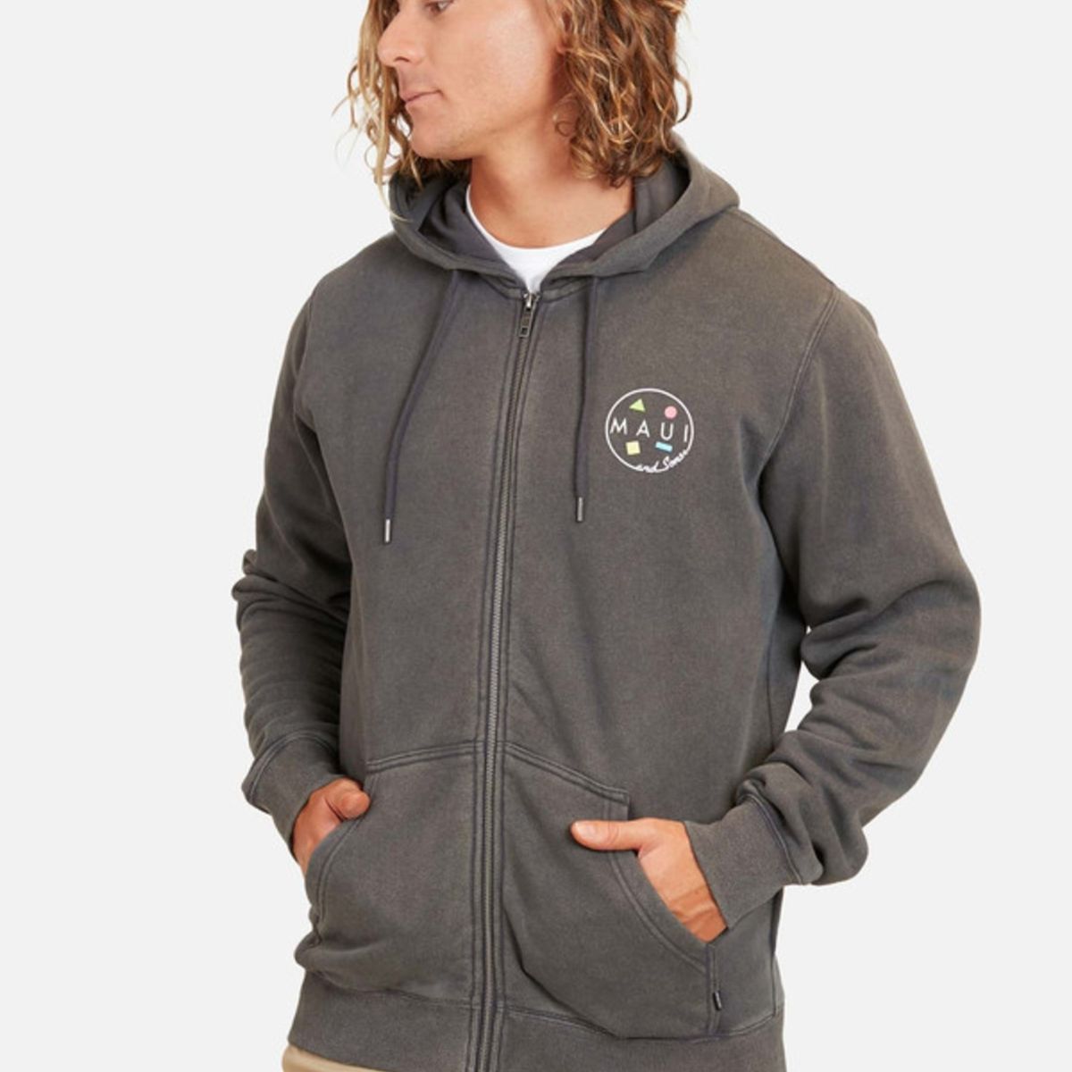 MAUI AND SONS - Poleron Classic Coockie Hombre Gris