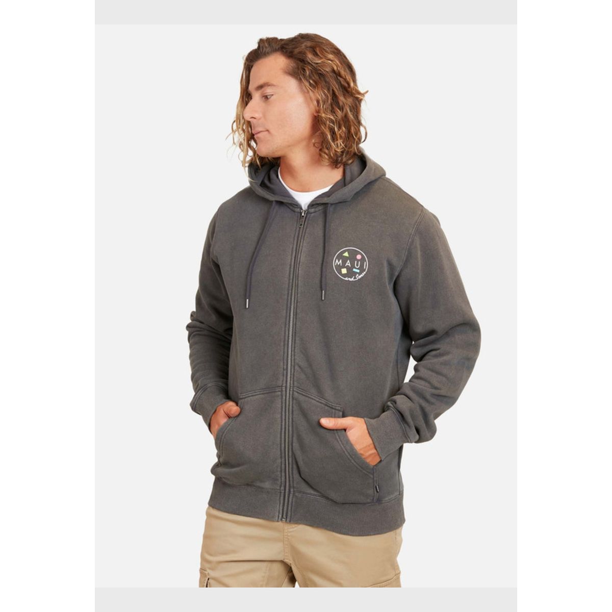 MAUI AND SONS - Poleron Classic Coockie Hombre Gris