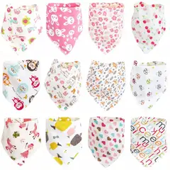 GENERICO - Pack 6 Babero Bandana Bebé