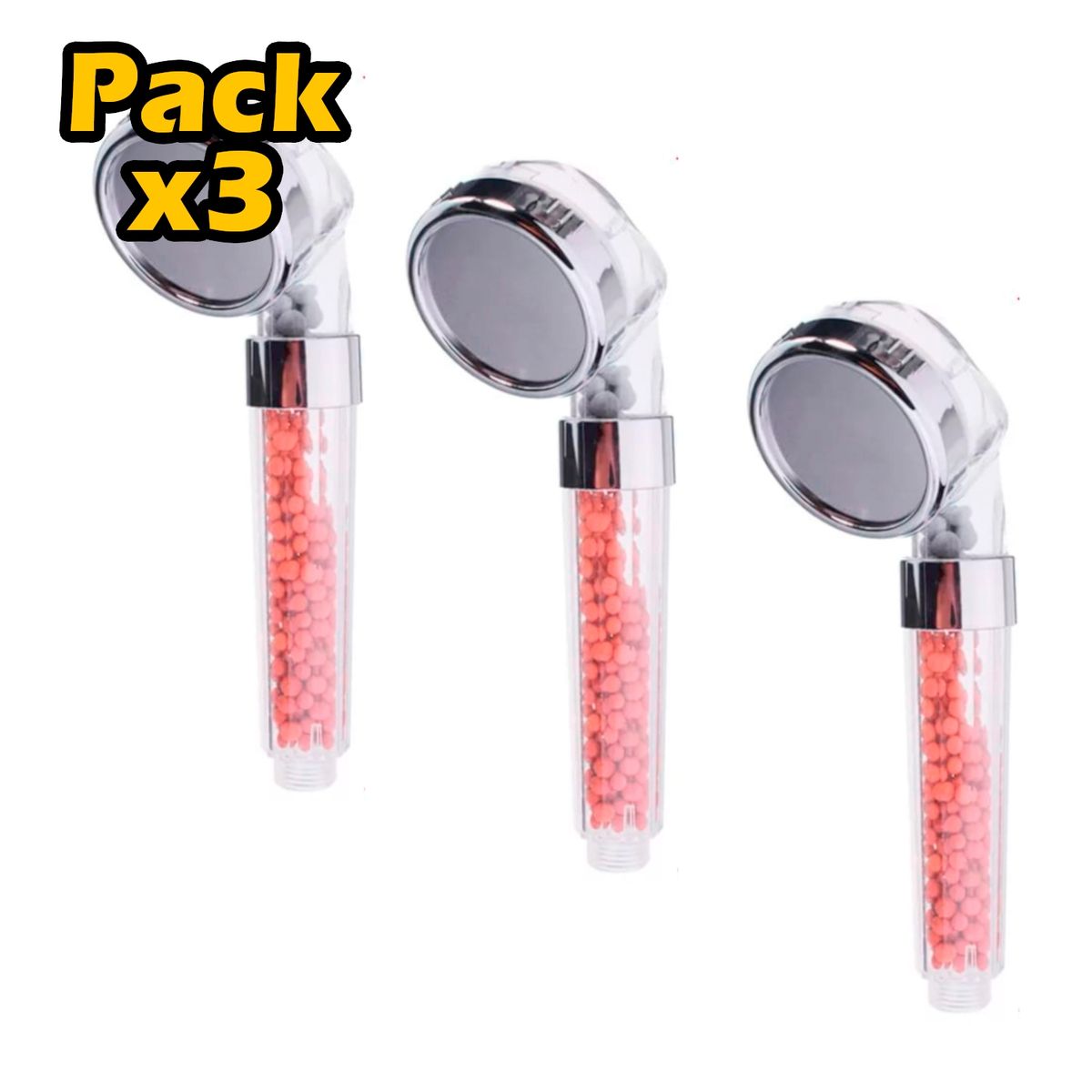 GENERICO - Pack X3 Ducha Ahorro Agua Filtro Ducha Mango Filtrador Ducha