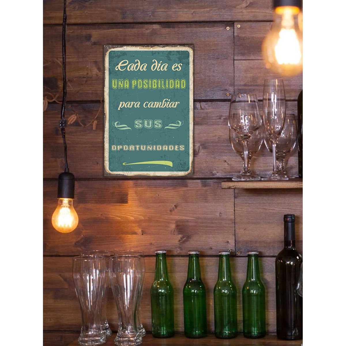 GENERICO - Cartel de Metal Vintage Oportunidades LM4