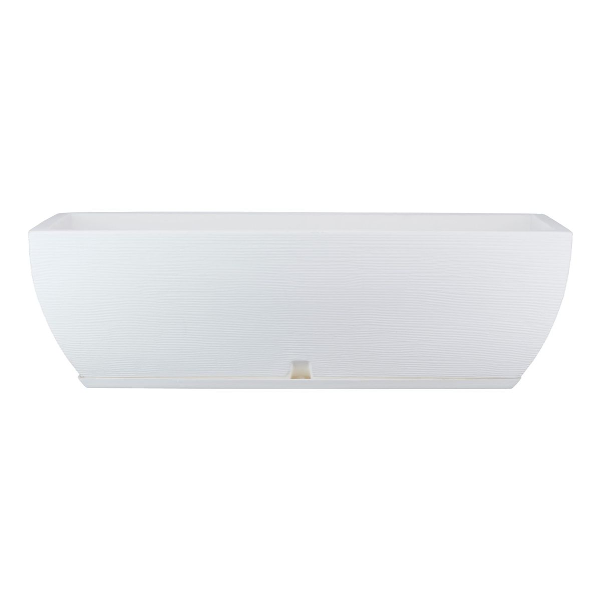 FLORIDIS - MACETERO FLORIDIS BLANCO JARDINERA 27CM ALTO CON PLATO