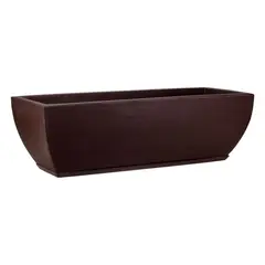 FLORIDIS - MACETERO MARRON JARDINERA 27CM ALTO CON PLATO
