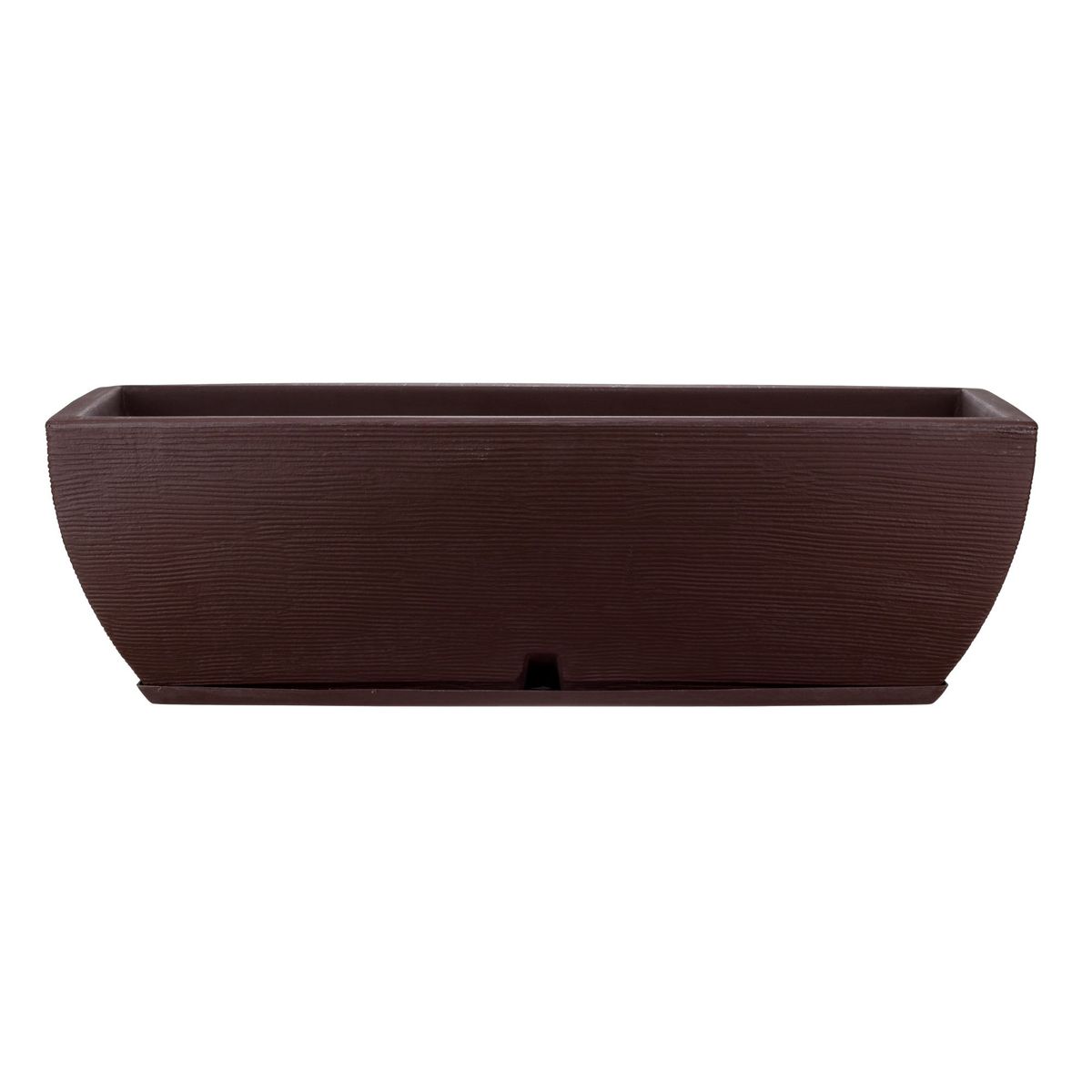 FLORIDIS - MACETERO FLORIDIS MARRON JARDINERA 27CM ALTO CON PLATO