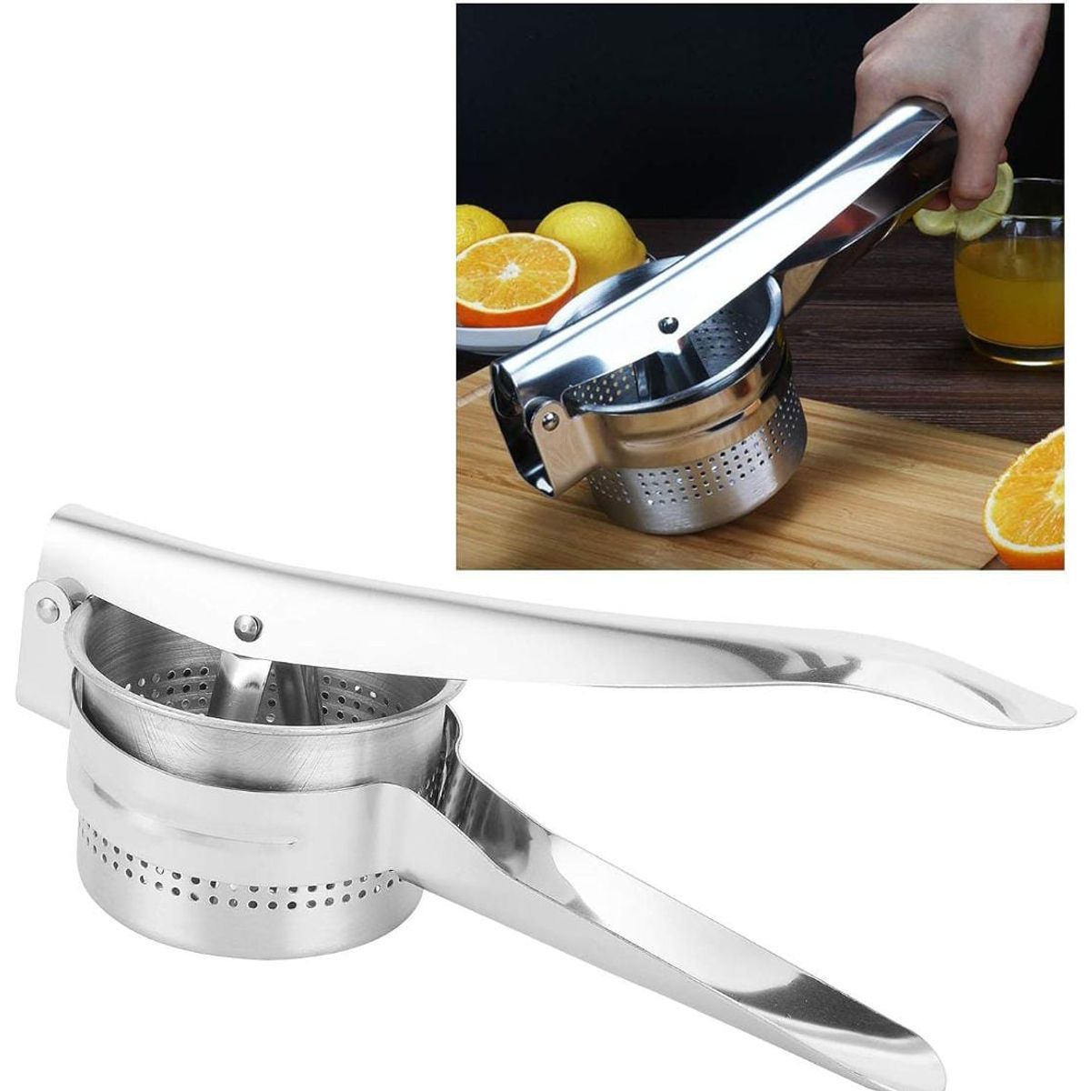 GENERICO - Prensa De Mano Para Cítricos Patatas Verduras Máxima Extracción