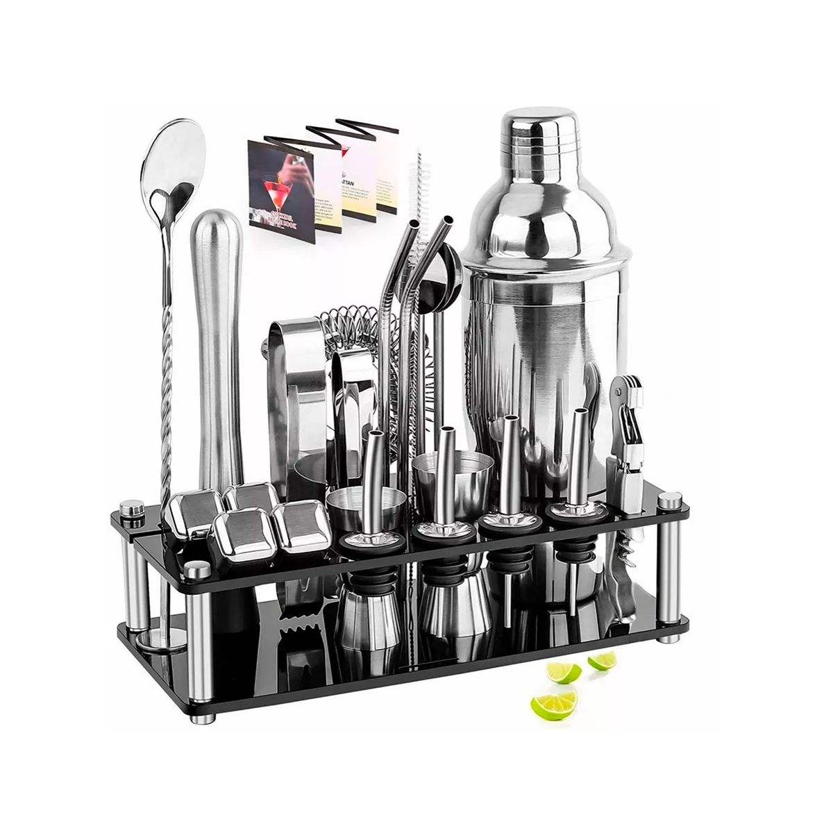 GENERICO - Juego De Cócteles Para Bar Pub 23 Piezas 750m con  Base