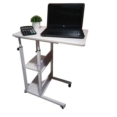 Imagen 2 del producto Mesa auxiliar para notebook con ruedas color blanca