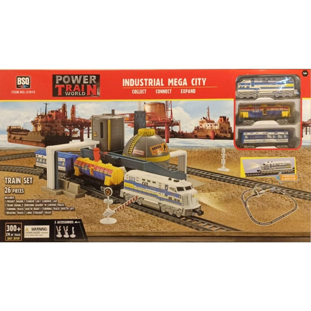 GENERICO - TRACK 21815 B O HIGH SPEED RAILWAY SET WITH LIGHTS ( LENGTH