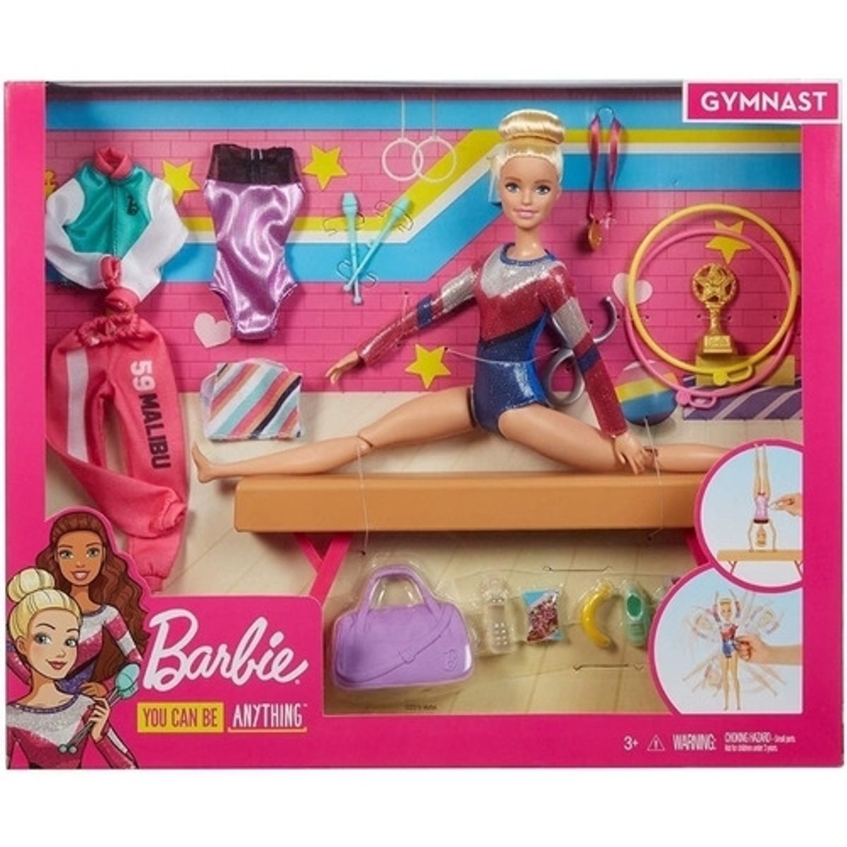 MATTEL - MATTEL GJM72 BARBIE GYMNASTICS PLAYSET