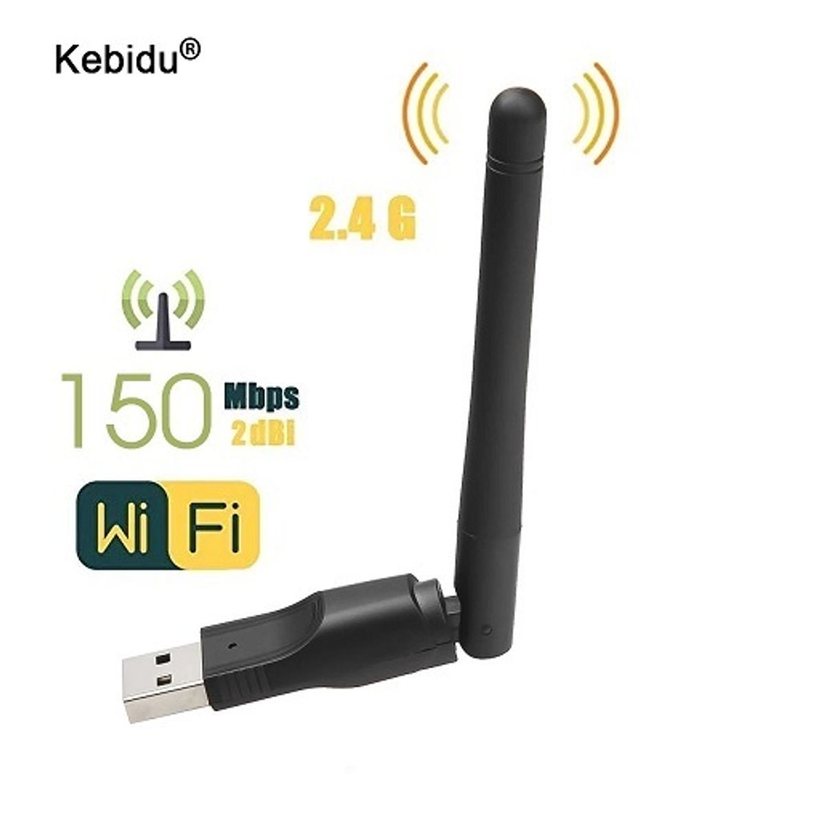 GENERICO - Adaptador Antena Wifi Modem Para PC o Notebook  USB 300mbs