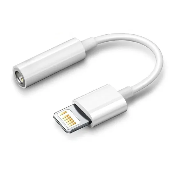 AIPHONE - Adaptador Audífonos para Iphone Lightning a Cable Audio Jack 3,5
