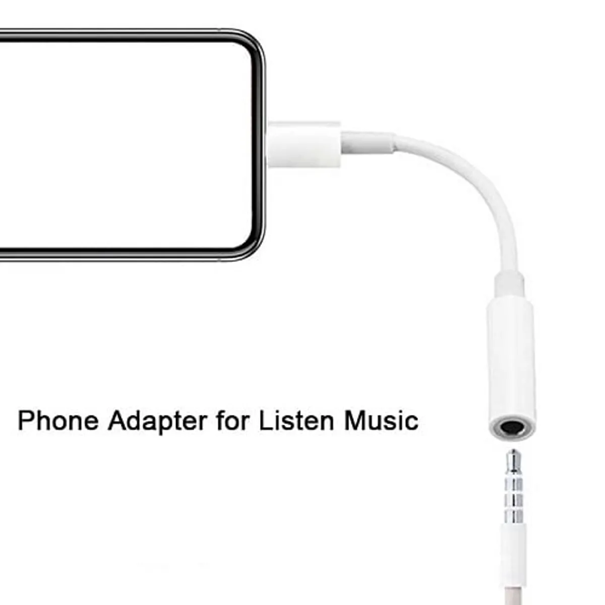 AIPHONE - Adaptador Audífonos para Iphone Lightning a Cable Audio Jack 3,5