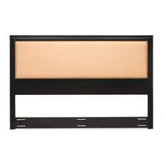 ROSEN - Respaldo Soho King Madera-Rattán Grafito