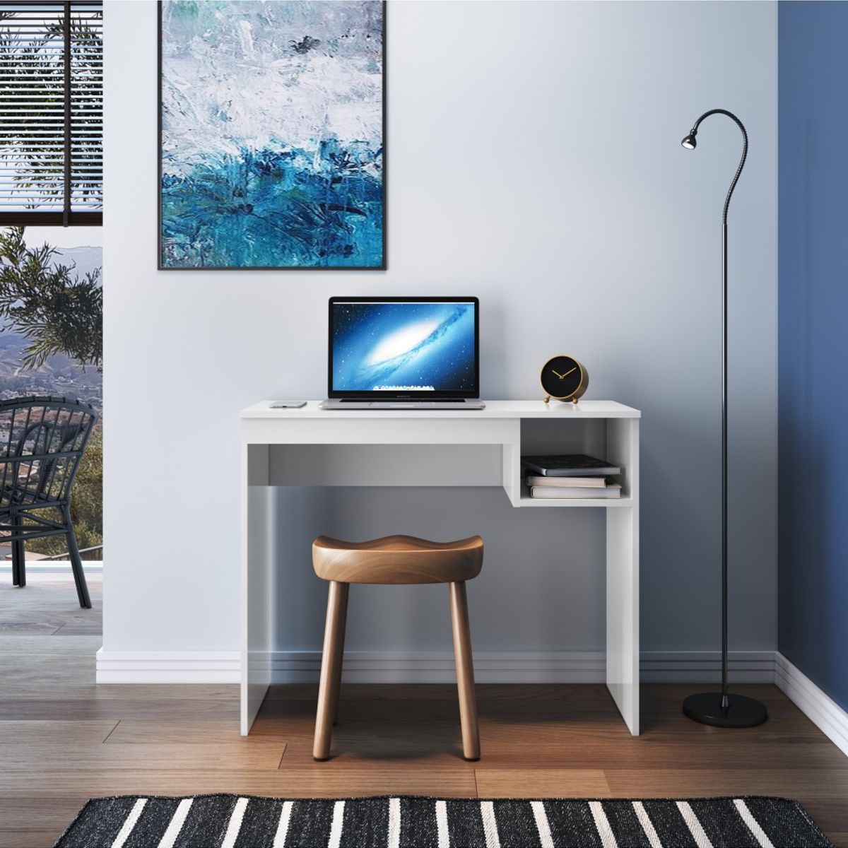 DF HOME - Escritorio personal blanco