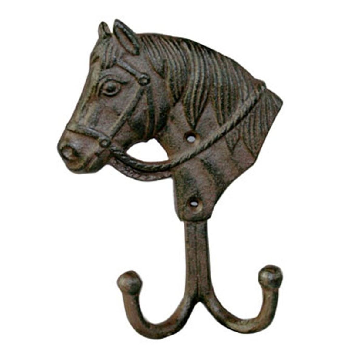 BRIC - Perchero de pared diseño caballos 2 ganchos