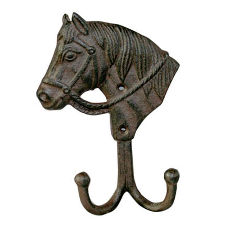 BRIC - Perchero de pared diseño caballos 2 ganchos