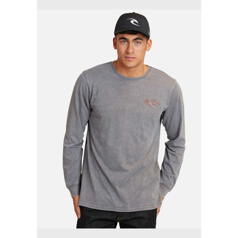 RIP CURL - Polera Sea Sun Poster Rc Gris Hombre Ripcurl