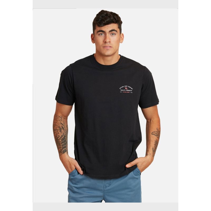 RIP CURL - Polera Blazen Arch Negro Hombre Ripcurl