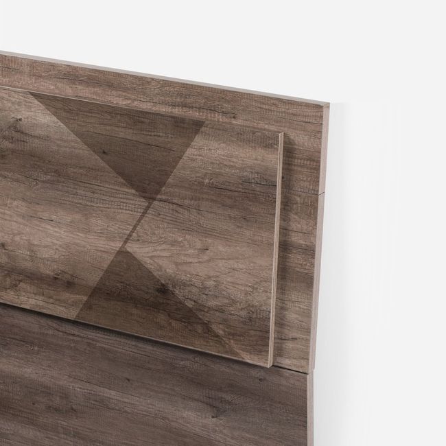 ROSEN - Set Respaldo King + Veladores Rosen Folgate Café