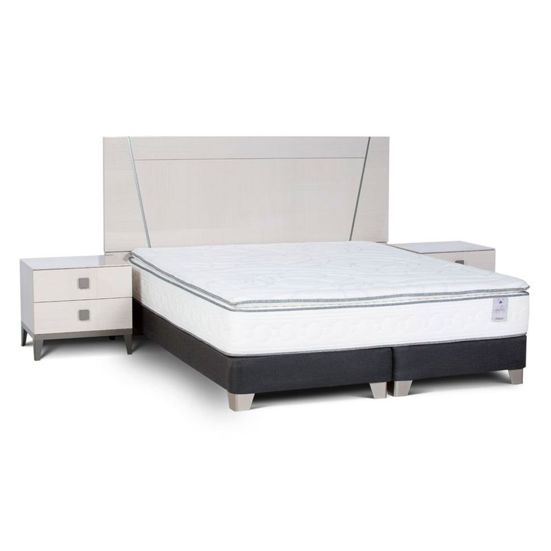 ROSEN - Set Respaldo Queen + Veladores Rosen Mont Blanc
