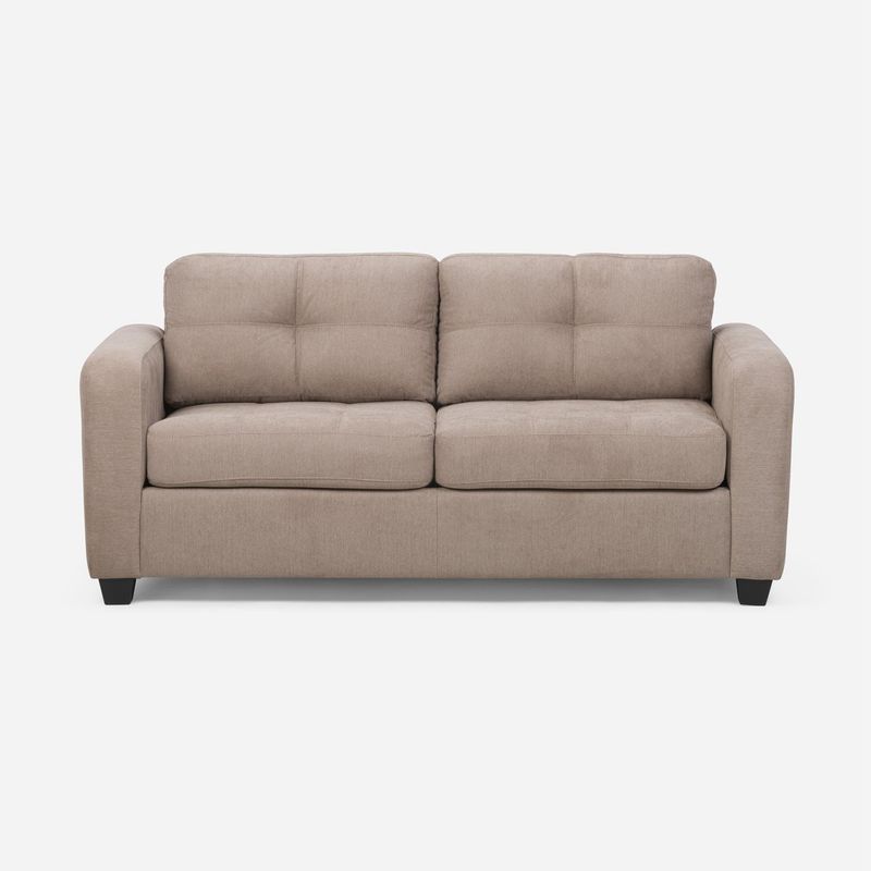 ROSEN - Sofá Cama Rosen Valentino 2 Cuerpos Tela Visón