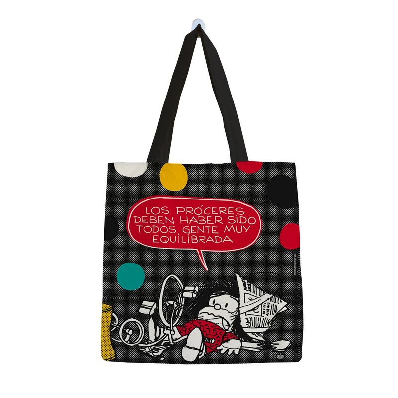 GENERICO - Bolsa Algodón Grande Mafalda en el suelo