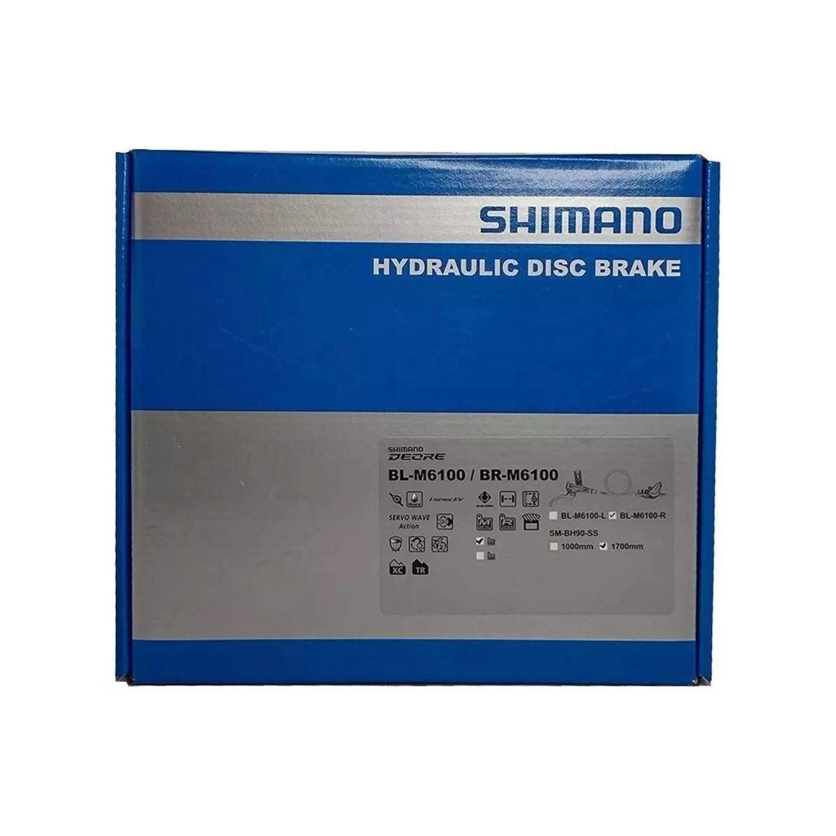 SHIMANO - Kit Freno Derecho Hidráulico Trasero Shimano Deore M6100-r