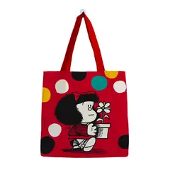 GENERICO - Bolsa de Algodón Pequeña Mafalda con la plantita