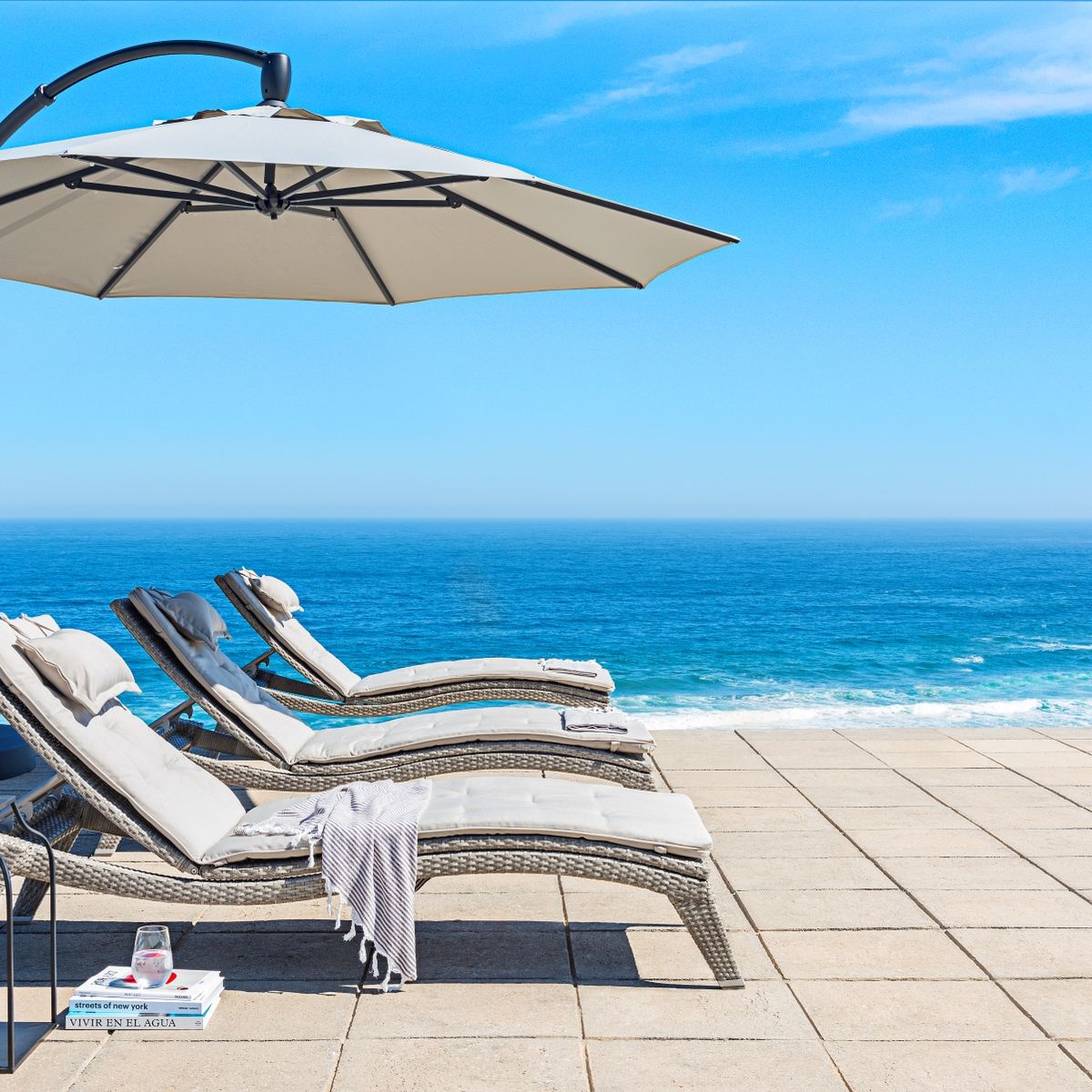 ROSEN - Reposera Rosen Dinasty Ceniza