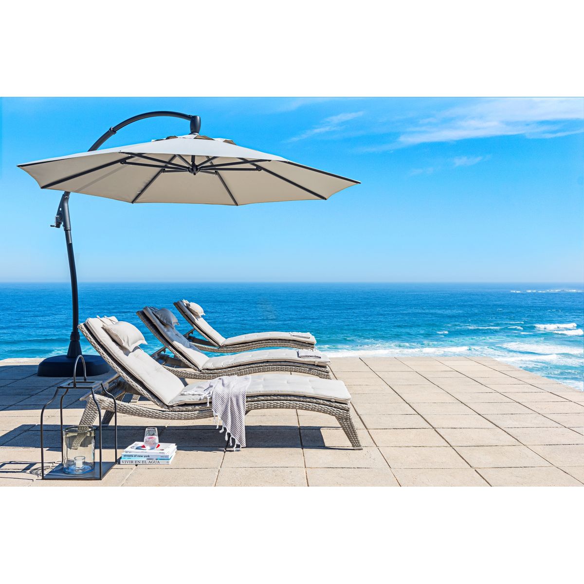 ROSEN - Reposera Rosen Dinasty Ceniza