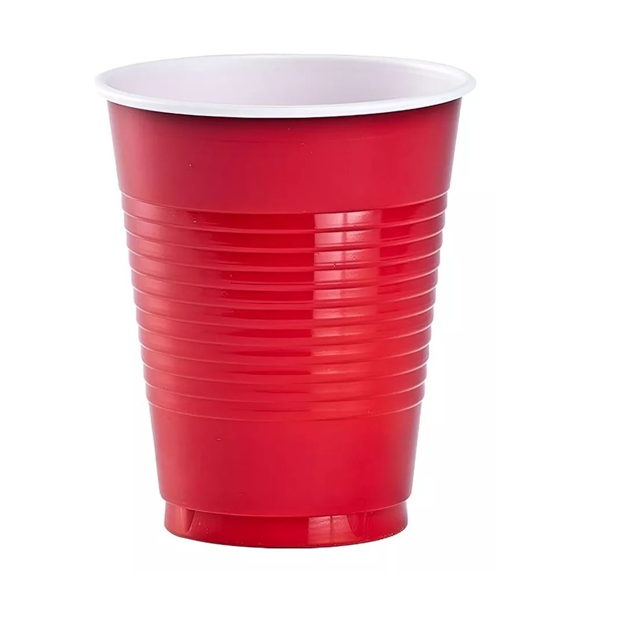 GENERICO - 25 Vasos Plasticos Vaso Desechable Grande Bicolor 16oz 473ml