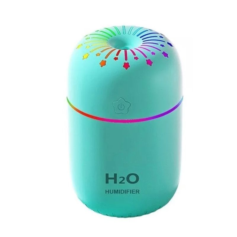 GENERICO - Humificador Difusor De Aire Luz Led Usb 3 en 1 VERDE