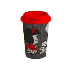 GENERICO - Vaso Ecologico de Bambu 350 ml – Mafalda con su coche de Bebe